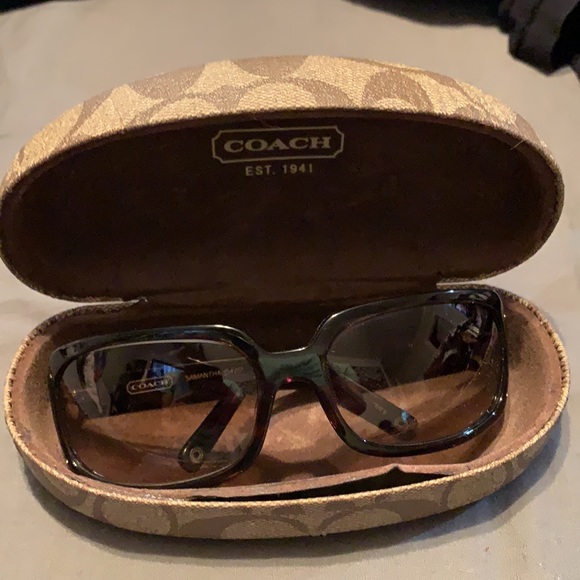 Coach Rhinestone sunglasses 🕶 w/original case - Picture 5 of 6